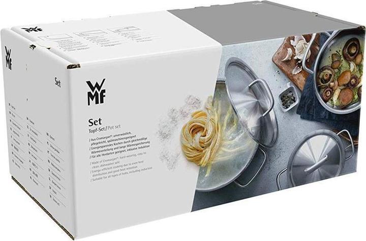 Produktbild WMF Topfset Induktion Kochtopfset 5tlg Glasdeckel Provence Plus Edelstahl (20 cm, Pfannenset + Topfset)