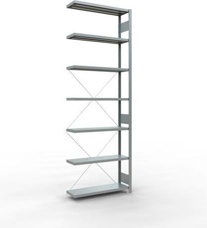 Stecksystem Anbauregal MULTIplus250 mit Kreuzstrebe