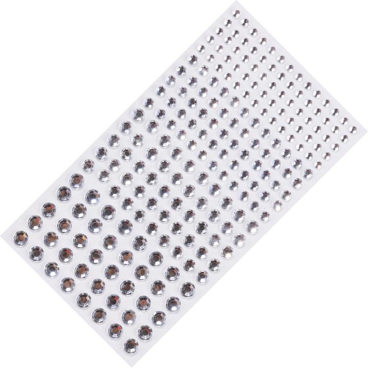 Image du produit Noya Strass autocollants pour le visage et le corps - argent (220 pièces, décoration de festival)
