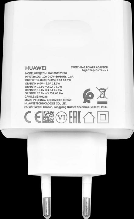 Huawei Chargeur de voyage USB-C Fast Charge HW-200325EPO 65W (65 W)