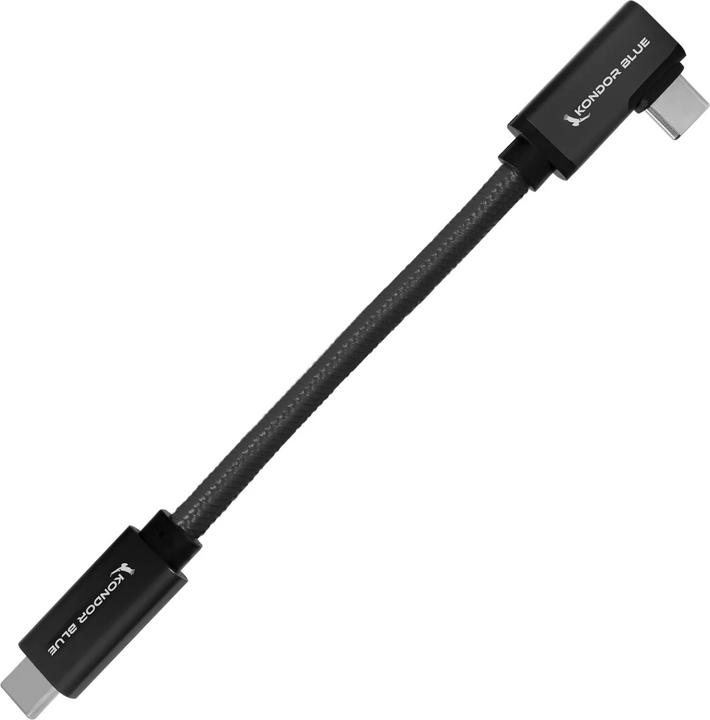 Kondor Blue Câble USB C vers USB C pour l'enregistrement et le chargement de disques SSD - 8K Data et Power (USB 3.2 Gen 2)