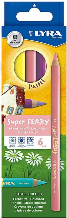 Lyra Super Ferby® Cardboard Box K06 Pastel (Multicoloured, 6 x)
