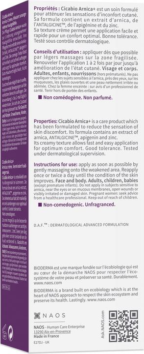 Actual product image Bioderma Cicabio Arnica+ (Body cream, 40 ml)