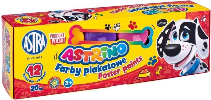 Actual product image Astra Poster paints ASTRINO 12 colours 20ml (Multicoloured, 20 ml)