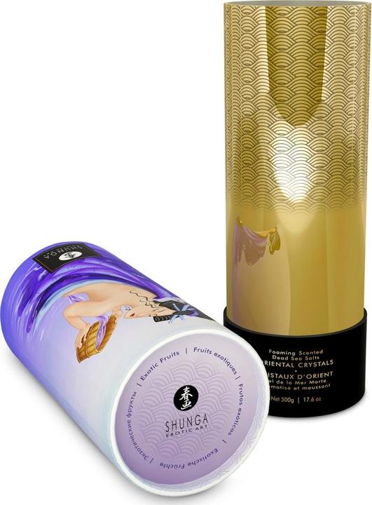 Productafbeelding Shunga Oriental Crystals Badzout Exotische Vruchten 500 gram (Badparels)