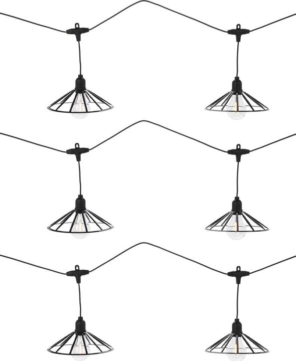 Immagine prodotto H & S Collection Illuminazione per feste, luci fiabesche per interni/esterni, 6 lampade LED, IP44 (5.50 m)