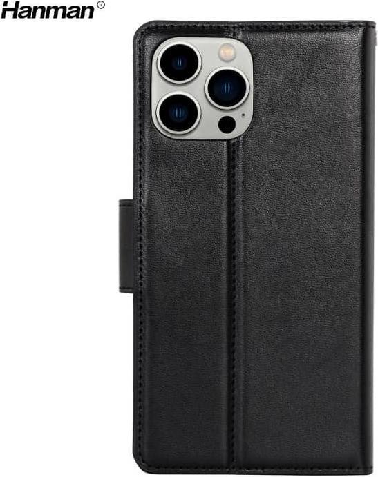 Produktbild Hanman Apple iPhone 7/8/SE 2020/SE 2022 - Mill Flip Case mit 3 Kartenfächern, schwarz (Apple iPhone 7, Apple iPhone 8, Apple iPhone SE (2nd Gen), Apple iPhone SE (3rd Gen))
