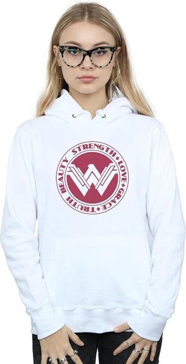 Actual product image Womens/Ladies Wonder Woman Beauty Strength Love Hoodie (XL)