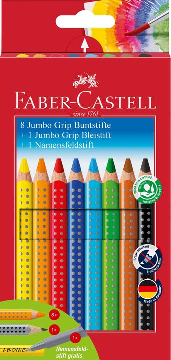 Immagine prodotto Faber-Castell Jumbo GRIP (Multicolore, 10 x)