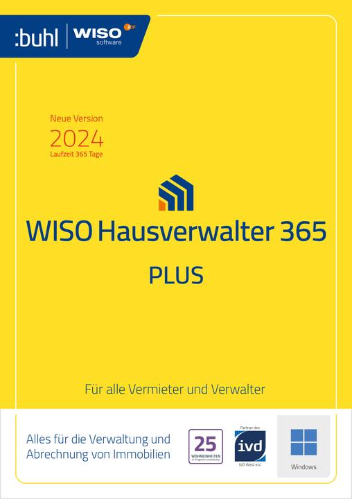 Produktbild Buhl Data Service Buhl Data WISO Hausverwalter 365 Plus Download Code (1 User, 12 Monate)