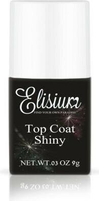 Actual product image Elisium Top Coat Shiny Top For Hybrid Lacquers Adding 9G Gloss (9G Gloss, Top coat)