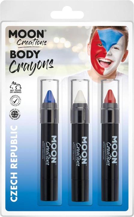 Image du produit Moon Creations - Crayon à maquillage pour corps (Bleu/blanc/rouge)