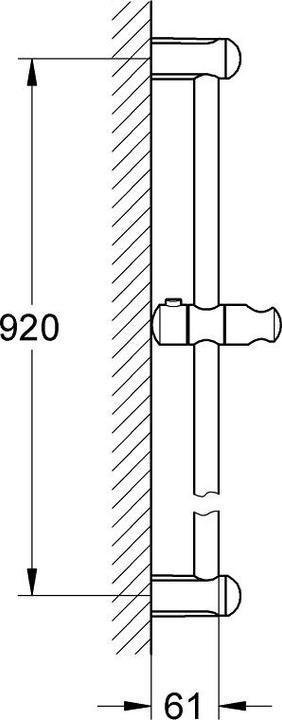 Productafbeelding Grohe Doucheglijstang TEMPESTA 900mm chr
