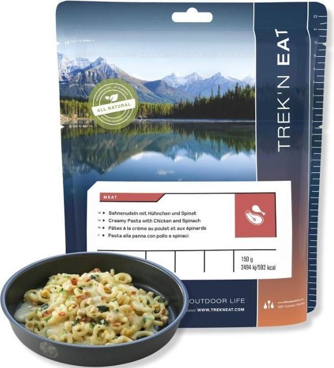 Immagine prodotto Trek'n Eat Tagliatelle di pollo in crema con spinaci (150 g)