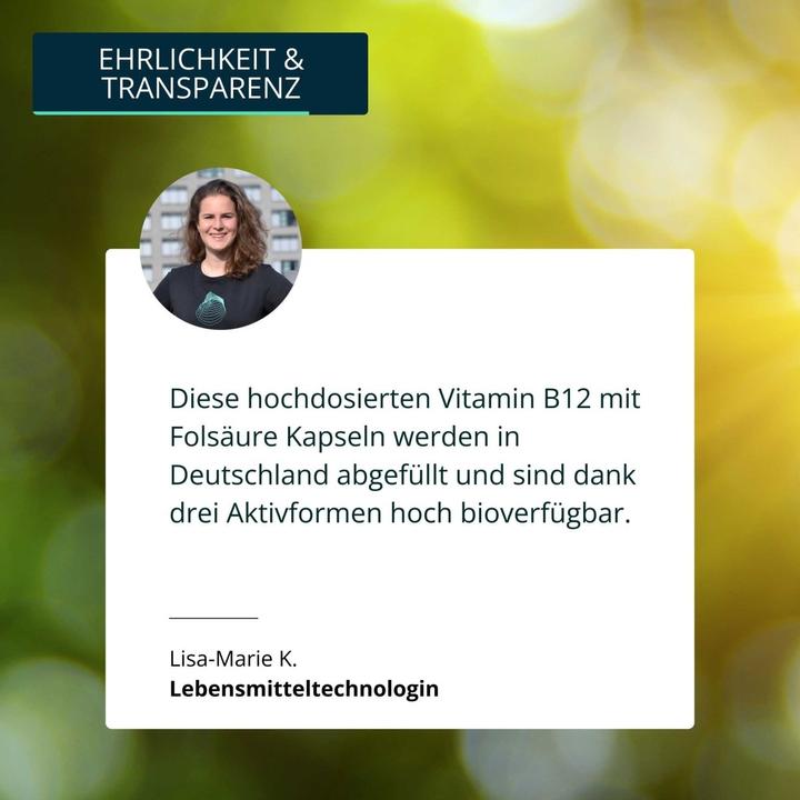 Produktbild Brandl-Nutrition Vitamin B12 Folsäure (1 Stück, Kapseln, 45 g)