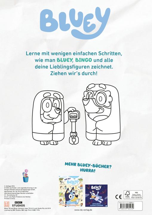 Actual product image BLUEY - Learn to draw