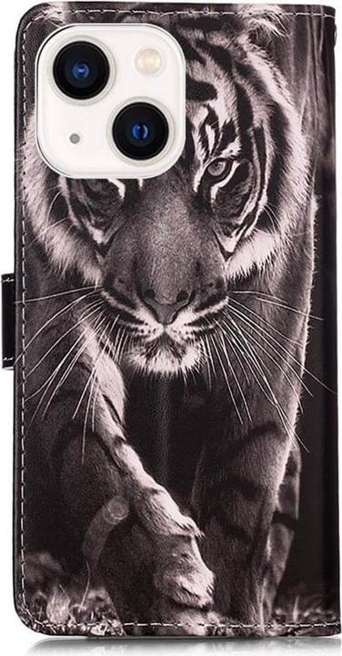 Actual product image Cover-Discount iPhone 15 - Leather Case Cover Tiger (Apple iPhone 15)