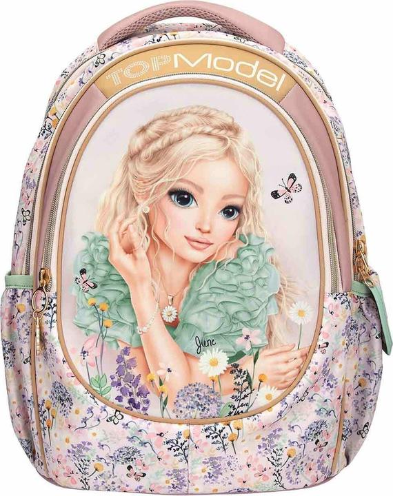 Top Model Topmodel - School Backpack SUMMER FEELING - Pastel Shades with Sage-Colored Details - 44x34x24 c... (19.60 l)