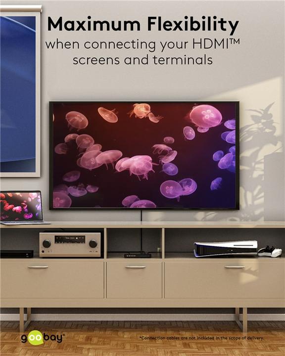 Produktbild Goobay HDMI-Matrix-Schalter 4 auf 2 4K @ 60 Hz