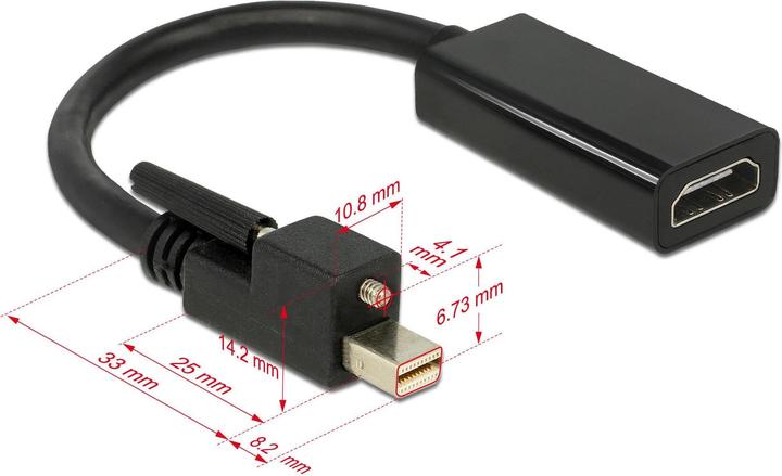 Produktbild Delock Mini DP zu (HDMI, 25 cm)