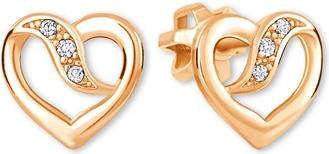 Brilio Romantic rose gold earrings Hearts 239 001 00909 05
