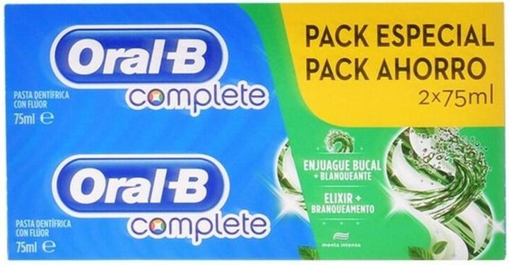Produktbild Oral-B Complete Dentifrico Enjuage + Blanqueante Lote 2 x 75 ml (75 ml)