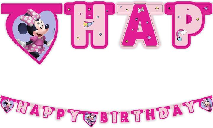 Produktbild Qualatex Guirlande d'anniversaire Minnie Mouse