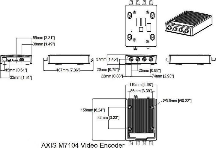 Produktbild Axis Encoder M7104 (Netzteil)