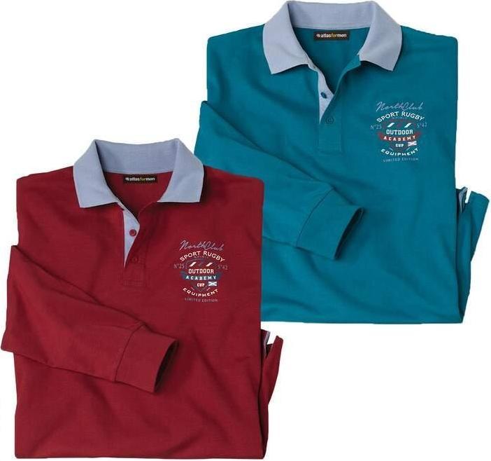 Produktbild Atlas For Men Poloshirt Rugby(2erPack) (3XL)
