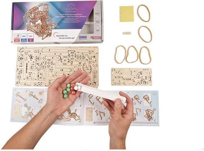 Produktbild Ugears Murmel-Stufenbahn