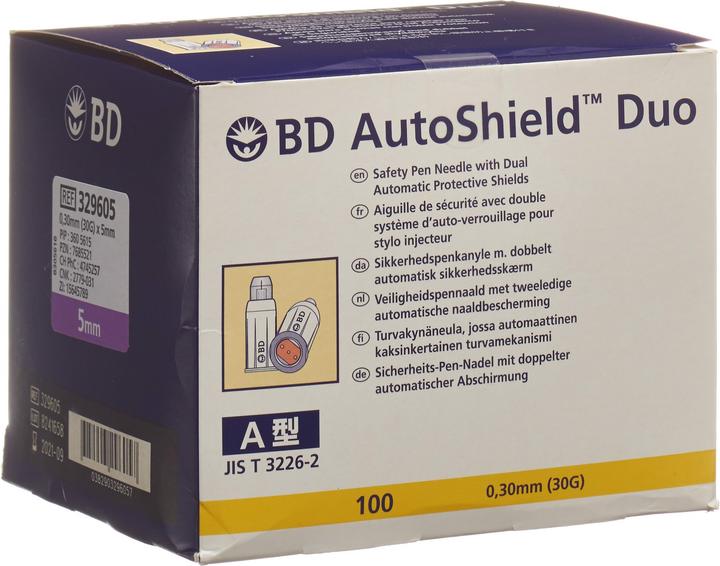 Immagine prodotto BD Sicherheits-Pen-Nadel 5 mm (Aghi a penna + aghi monouso)