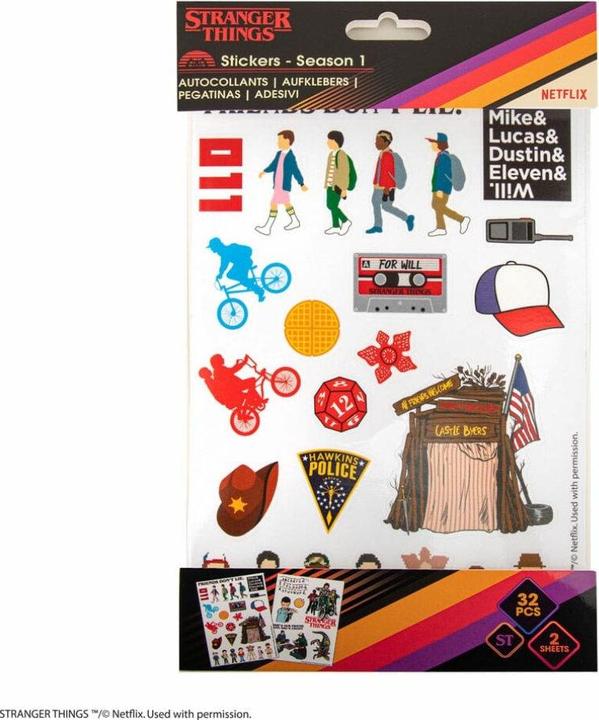 Actual product image Cinereplicas Stranger Things Sticker pack Season 1 Case (5)