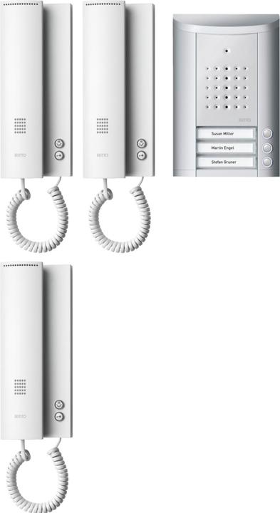 Actual product image Schneider Electric 3 Family Door Intercom Set white (Cable)