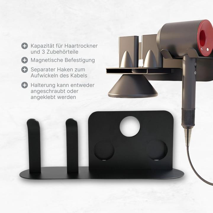Actual product image Hermex Wall bracket for Dyson Supersonic hairdryer Hairdryer bracket