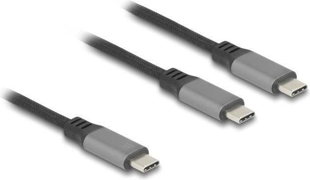 Immagine prodotto Delock 81271 - Cavo USB-C a Y da 1 x spina a 2 x spina PD 3.0 100 W, 1,2 m (1.20 m, USB 3.2)