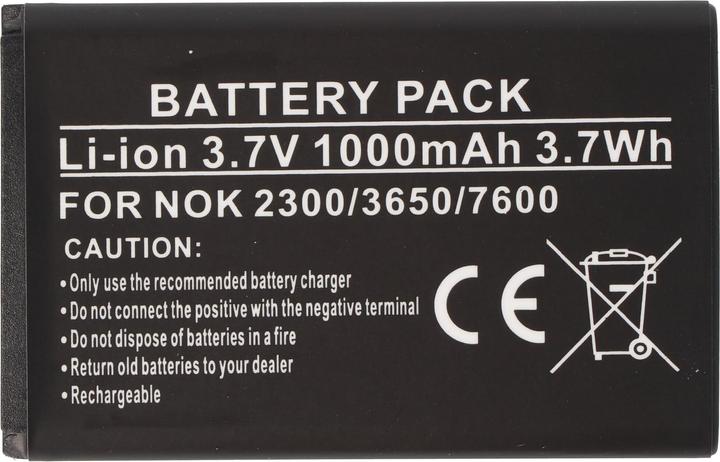 Image du produit Nokia Batterie 2300, 3650, 7600