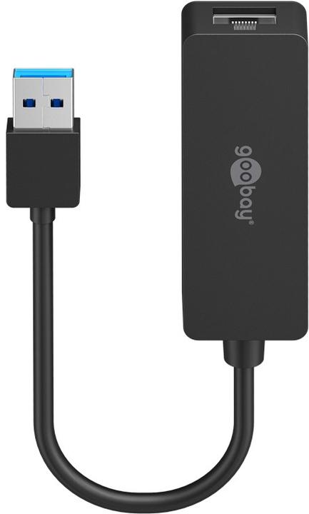 Immagine prodotto Goobay USB 3.0 Gigabit Ethernet Network Converter, Nero, 0.1 m (USB, RJ45 (1x))