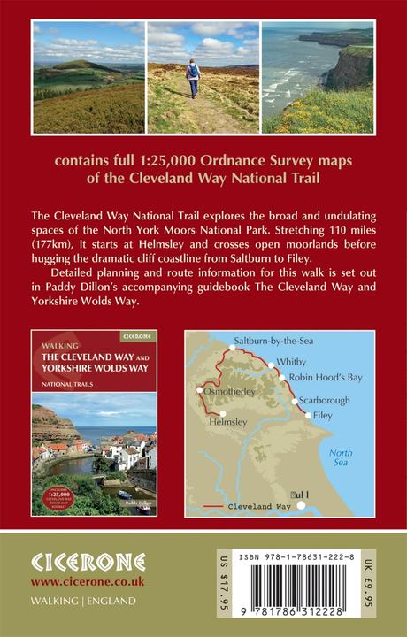 Image du produit The Cleveland Way Map Booklet (Anglais, Paddy Dillon, 2024)