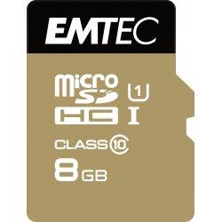 Produktbild Emtec Gold+ Flash-Speicherkarte (SD-Adapter inbegriffen) (8 GB, microSDHC, U1, UHS-I)