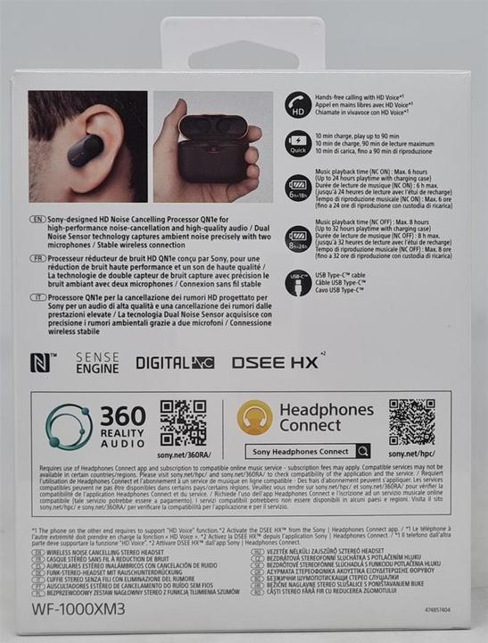 Produktbild Sony WF-1000XM3 (ANC, 8 h, Kabellos)