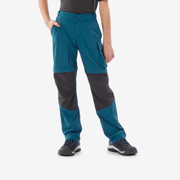 Immagine prodotto Quechua Zip-Off-Hose Kinder Gr. 123–172 Wandern - MH500 blau (14, 15, 16)