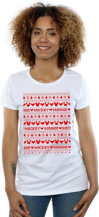 Produktbild Disney Mickey And Minnie Christmas Fair Isle TShirt (S)