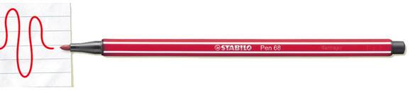 Actual product image STABILO Pen 68 Premium felt-tip pen (Red, Black, Green, Blue, Brown, Yellow, Turquoise, 6 x)