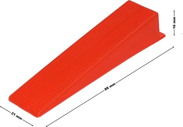 XPOtool Sistema di livellamento per piastrelle set Pro 1000 cunei 5000 alette 1,5 mm pavimento parete