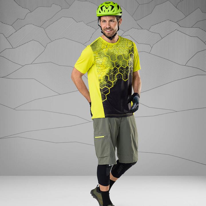 Actual product image Löffler Loeffler Radlerhosen mit Sitzpolster kurz M Bike Shorts Leon-G CSL Herren - Schwarz (54)