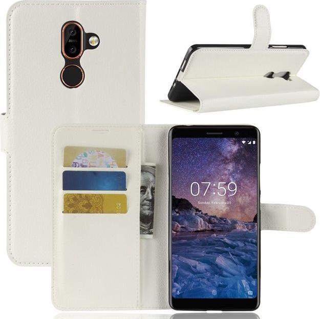 Produktbild MU Classic Litchi Leder Bookcover Series (Nokia 7 Plus)