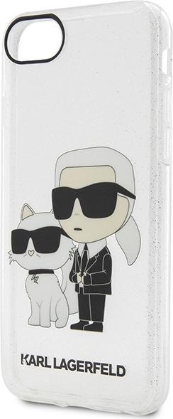 Actual product image Karl Lagerfeld KLHCI8HNKCTGT iPhone 7/8/ SE 2020 / SE 2022 transparent hardcase Gliter Karl&Chou (Apple iPhone 7, Apple iPhone SE, Apple iPhone 8)