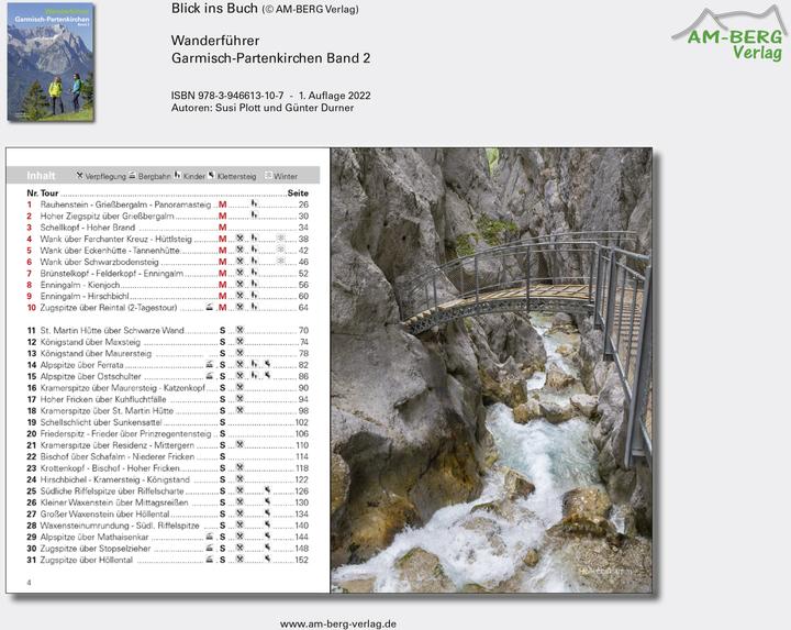 Produktbild Wanderführer Garmisch-Partenkirchen Band 2 (Deutsch, Susi Plott, Günter Durner, 2021)