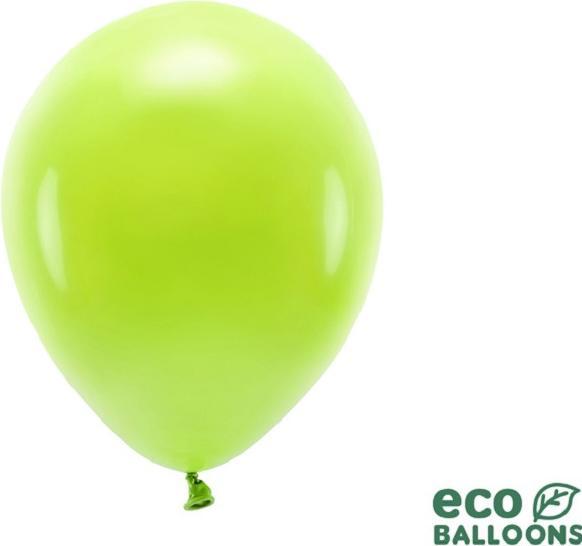 Actual product image Partydeco Eco Balloons Lime Green Pastel (10 x)
