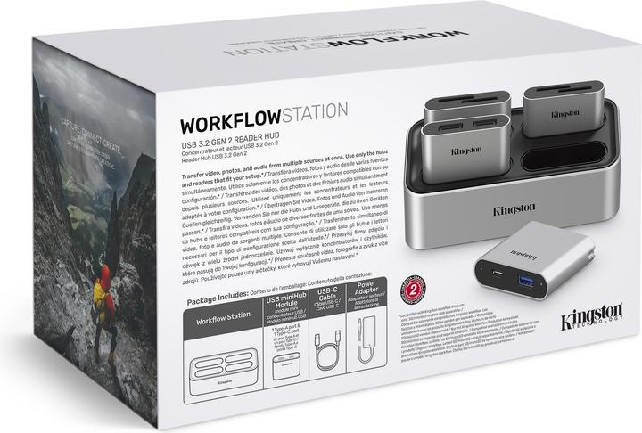 Produktbild Kingston Workflow Dockingstation (USB-C, 4 Ports)